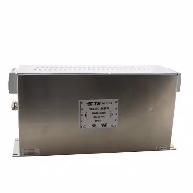 100KEVD10ABSW TE Connectivity Corcom Filters  Modules de filtrage de ligne électrique